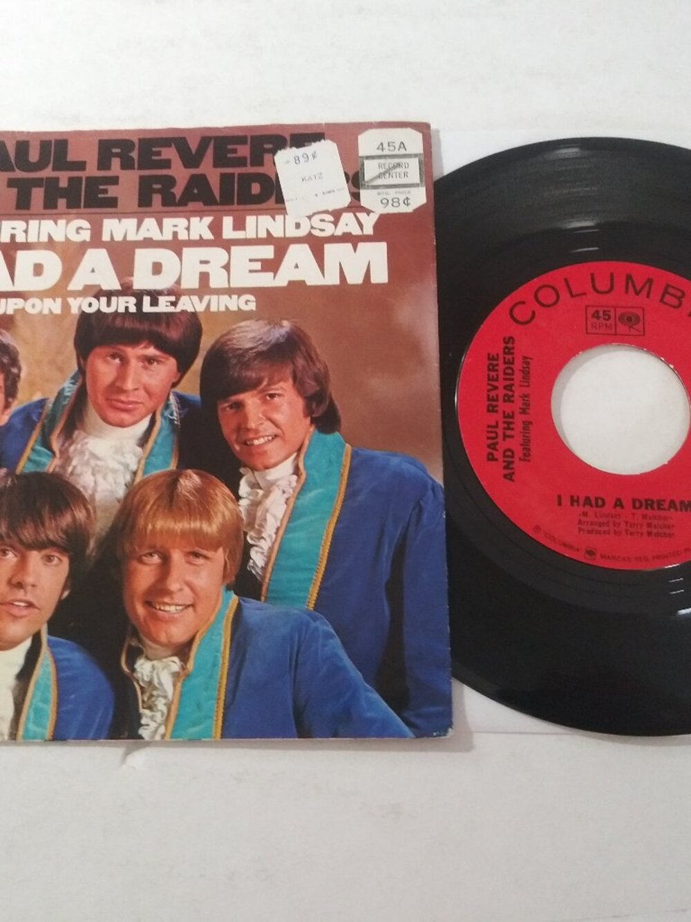 Paul Revere & The Raiders – I Had A Dream VG+ OG 45RPM Record & Pic Sleeve 1967